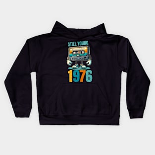 Still Young 1976- Vintage Cassette Tape Kids Hoodie